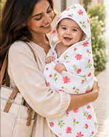 Wild Petals | Muslin Hooded Baby Towel