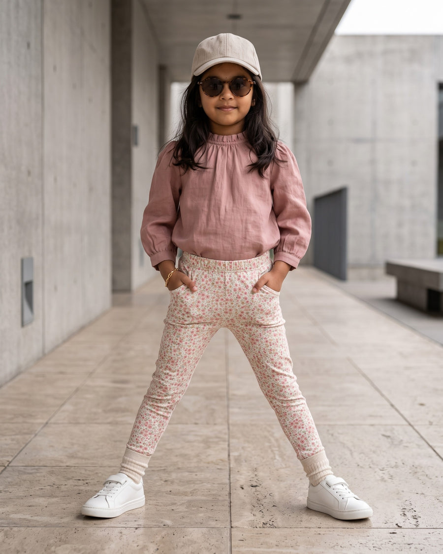 Tiny Rosies | Printed Girls Leggings
