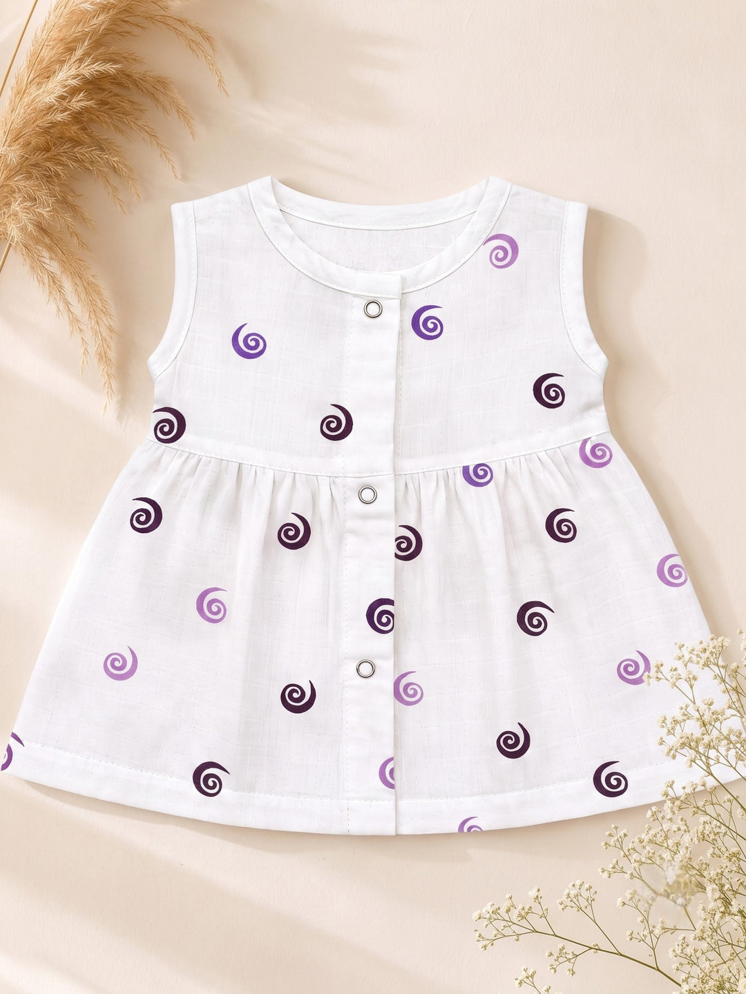 Mirelle | Cotton Muslin Mixed Frock (Any Designs)