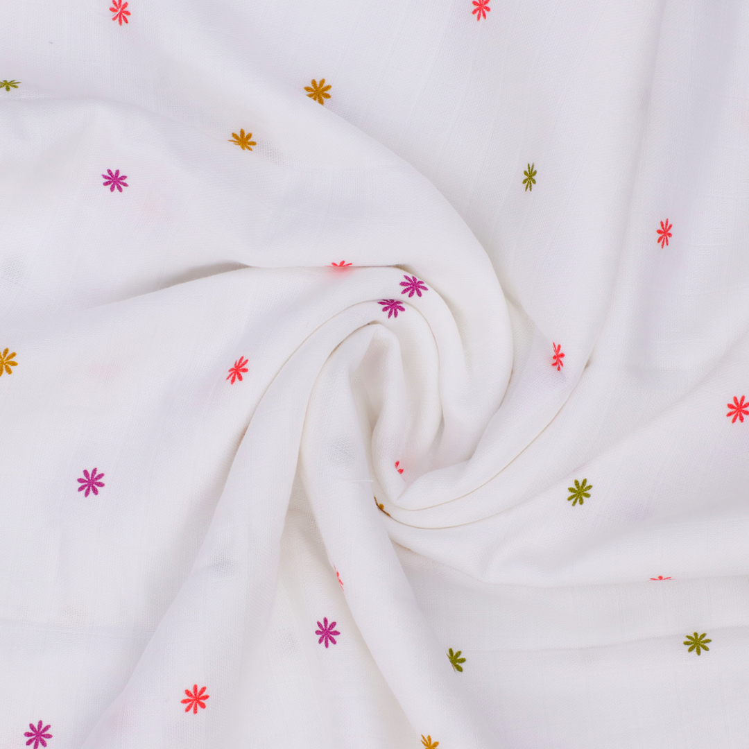 Autumn Breeze | Organic Muslin Baby Swaddle (GOTS Certified)