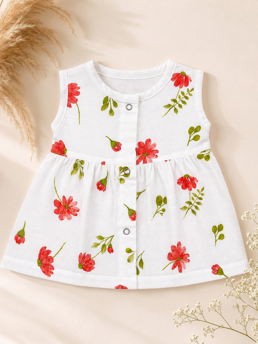Mirelle | Cotton Muslin Mixed Frock (Any Designs)