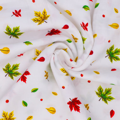Autumn Breeze | Organic Muslin Baby Swaddle (GOTS Certified)
