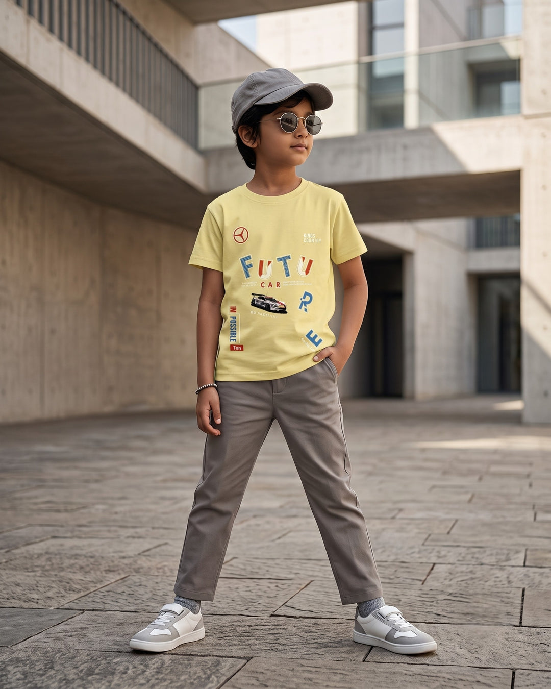 Yellow Tee | Printed T-Shirt for Kids