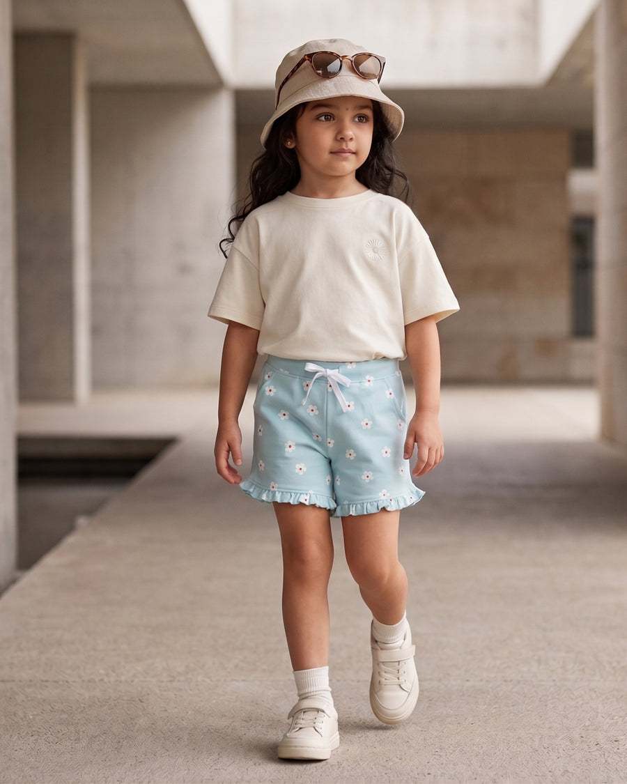 Daisy | Girls Loopknit Shorts
