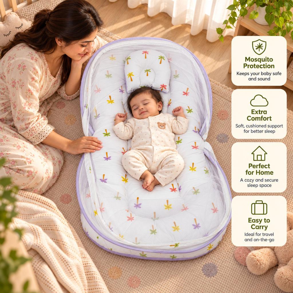 Haven | Baby Bed With Mosquito Net