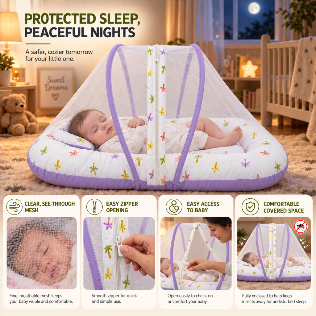 Haven | Baby Bed With Mosquito Net
