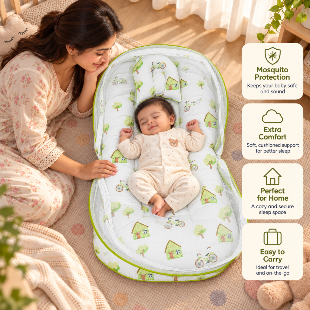 Cloudie | Baby Bed With Mosquito Net