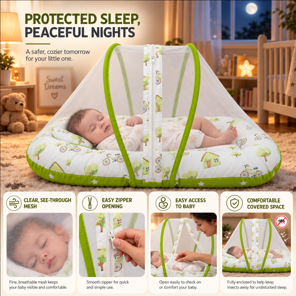Cloudie | Baby Bed With Mosquito Net