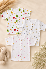 Pebbi | Organic Muslin Half Sleeve Baby Jabla