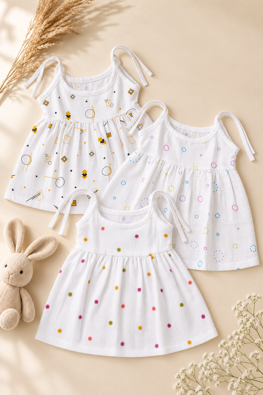 First Knot | Organic Muslin Baby Frock