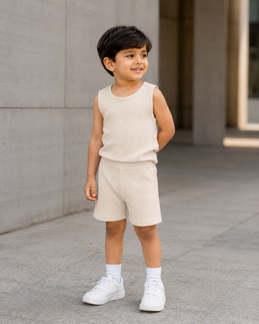 Mellow | Ribbed Sleeveless Kids Co-ord