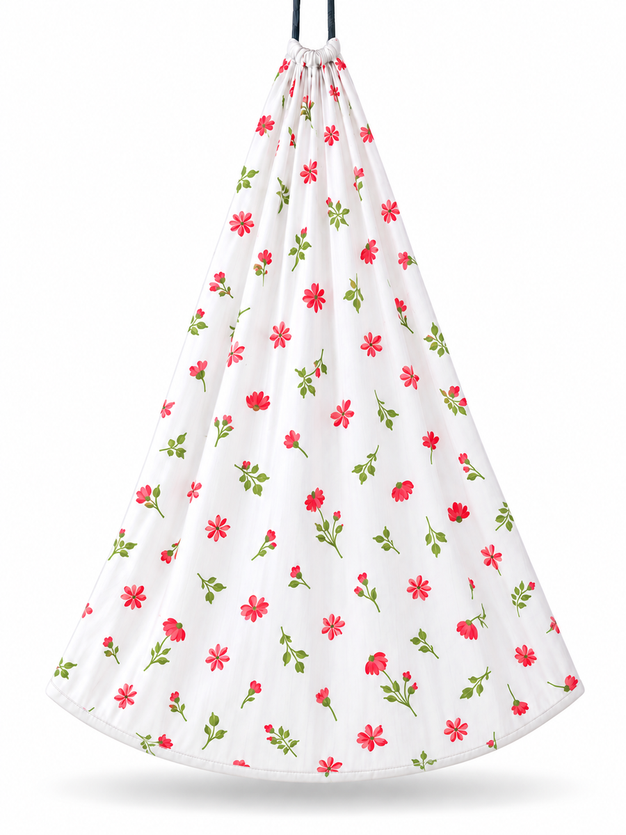Lullaby | Printed Cotton Baby Thottil with Net