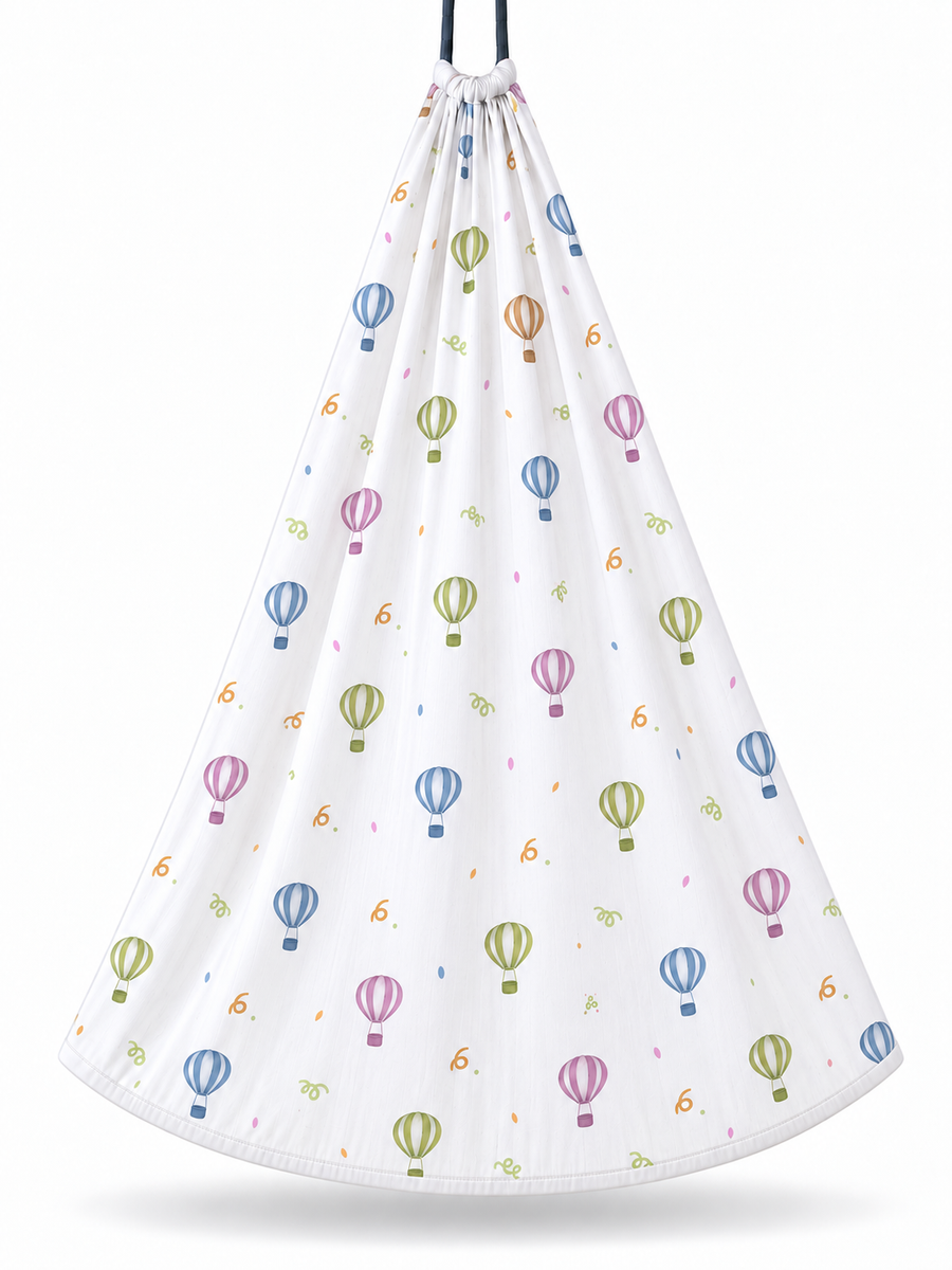 Aira | Printed Cotton Baby Thottil with Net