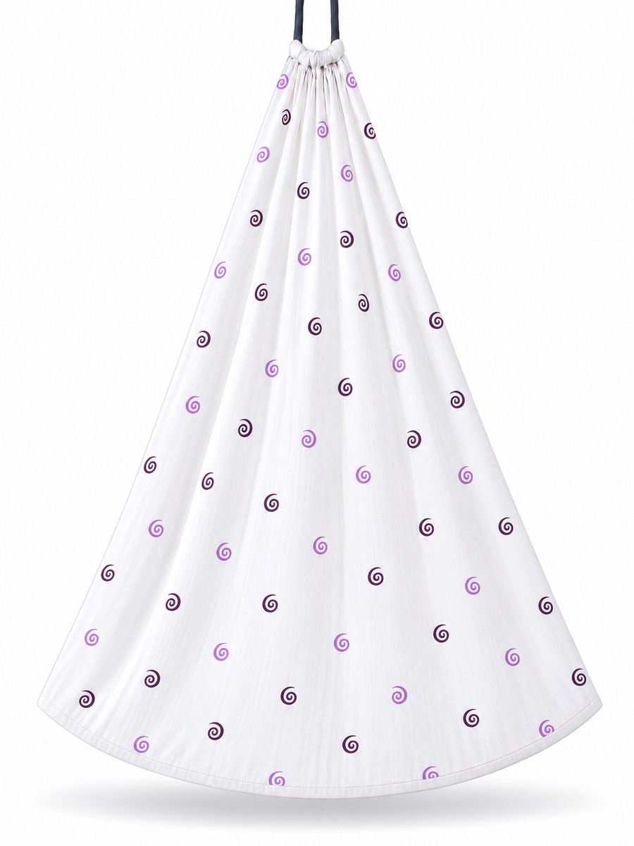 Cradle | Printed Cotton Baby Thottil with Net