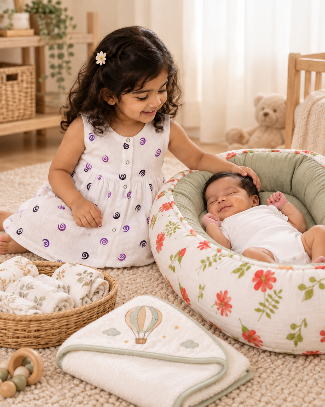 Mirelle | Cotton Muslin Mixed Frock (Any Designs)