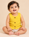 Yellow Vest | Double Cloth Dyed Muslin Baby Jabla