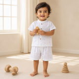 Organic Muslin Chinese Collar