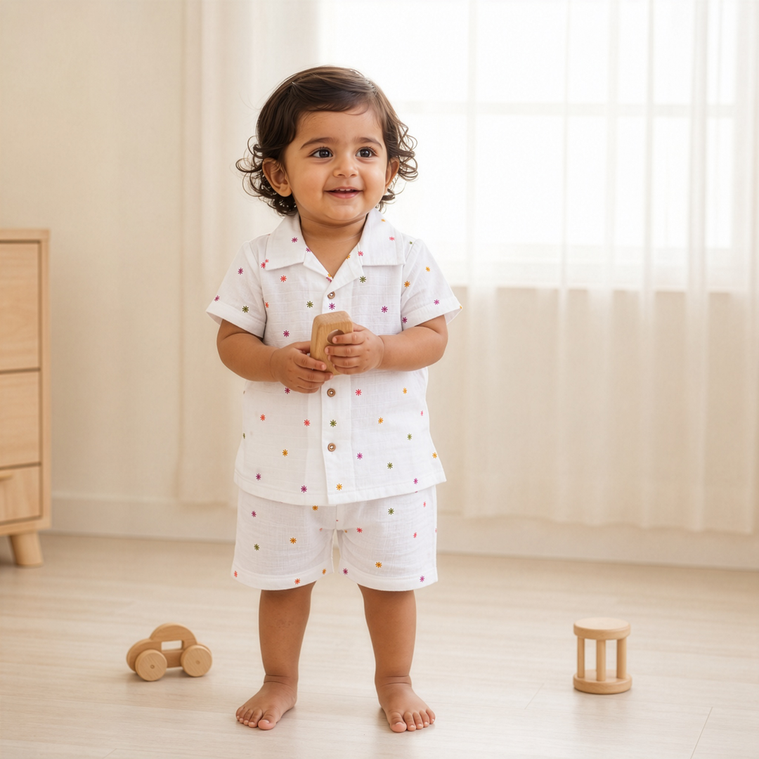 Organic Muslin Coat Collar