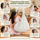 Vela | Printed Cotton Baby Thottil with Net
