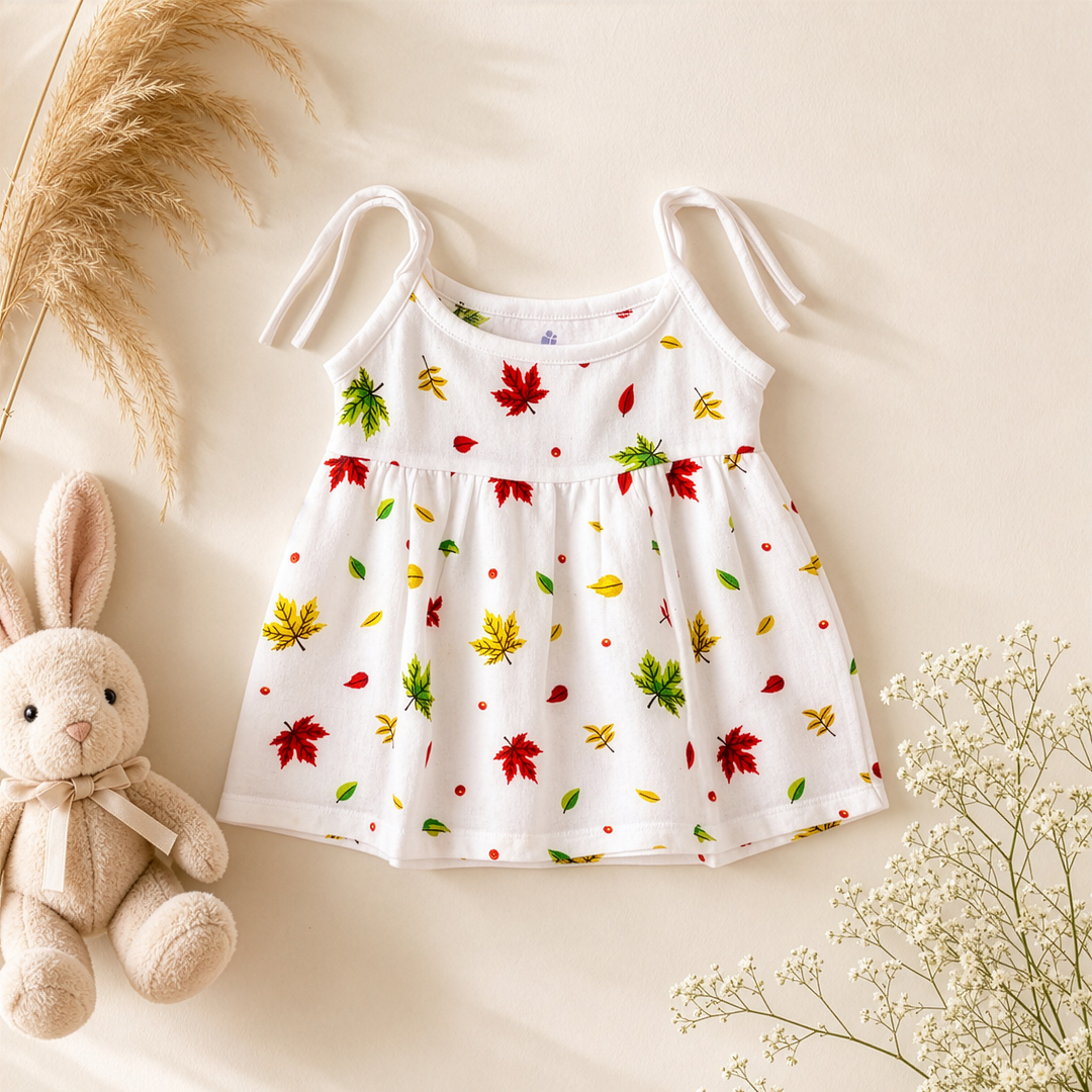 Petal Knot | Organic Muslin Baby Frock