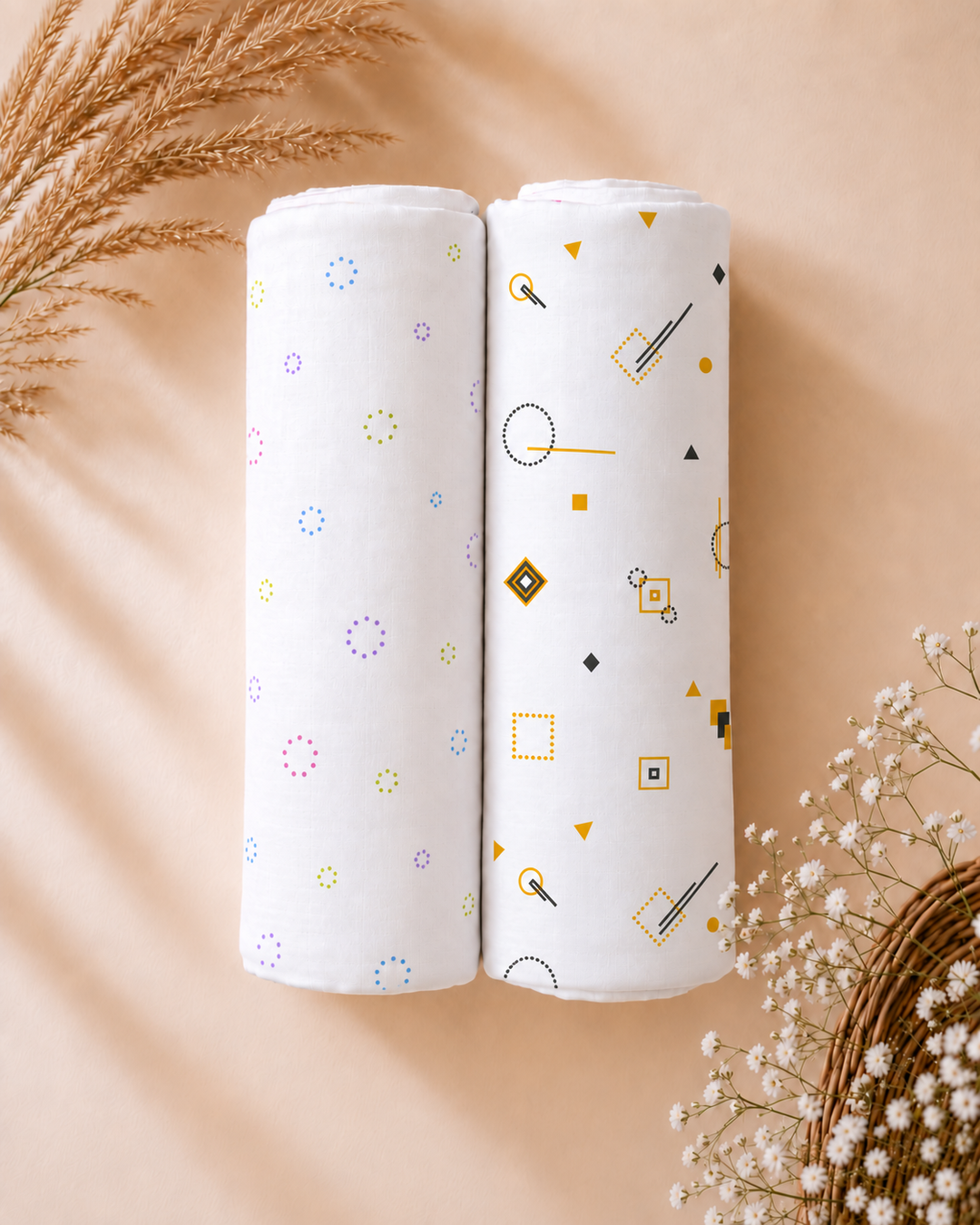 Maple Story | Organic Muslin Baby Swaddle (GOTS Certified)