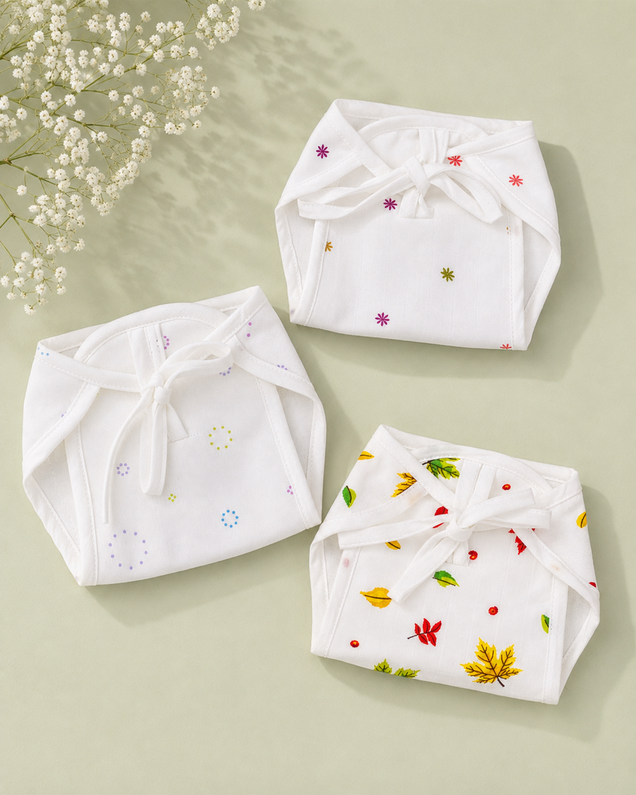 Dotty Dreams | Organic Muslin Baby Nappy