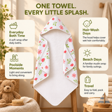 Wild Petals | Muslin Hooded Baby Towel