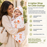 Tiny Whiskers  | Muslin Hooded Baby Towel