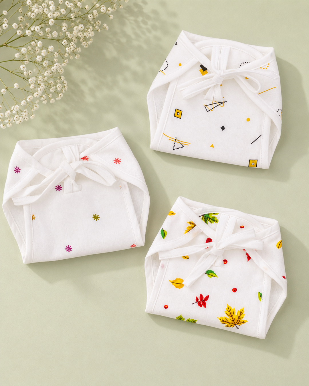 Geo Tots | Organic Muslin Baby Nappy