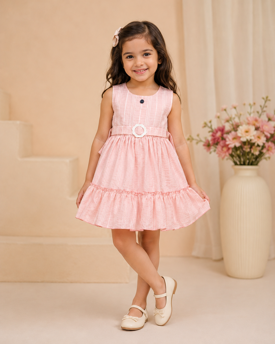 Peachlet | Elegant Occasion Frock for Girls