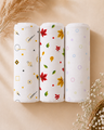 Playful Forest | Organic Muslin Baby Swaddle (GOTS Certified)