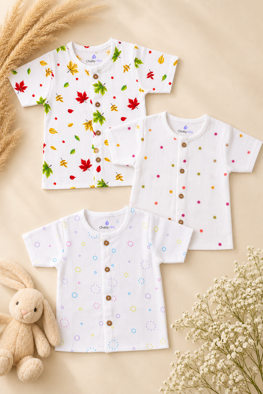 Poma | Organic Muslin Half Sleeve Baby Jabla