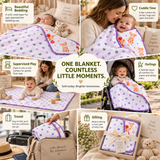 Cloud Nine | Reversible Muslin Baby Blanket