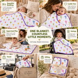 Mimi | Reversible Muslin Baby Blanket