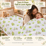 Nestle | Reversible Muslin Baby Blanket
