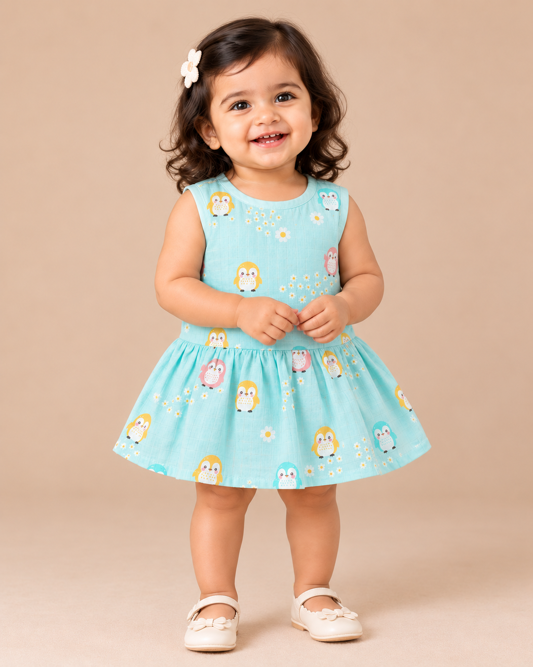 Elorie | Cotton Muslin Mixed Frock (Any Designs)