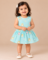 Elorie | Cotton Muslin Mixed Frock (Any Designs)