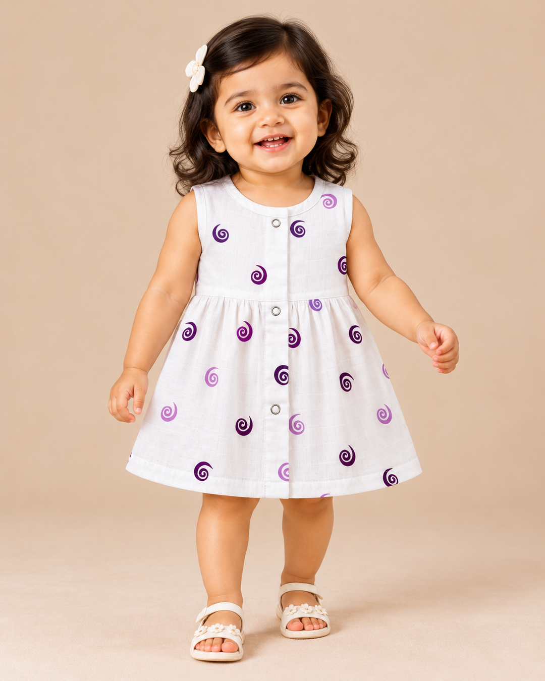 Mirelle | Cotton Muslin Mixed Frock (Any Designs)