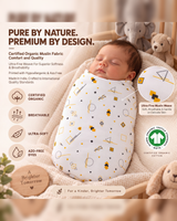Tiny Bloom | Organic Muslin Baby Swaddle (GOTS Certified)