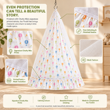 Aira | Printed Cotton Baby Thottil with Net