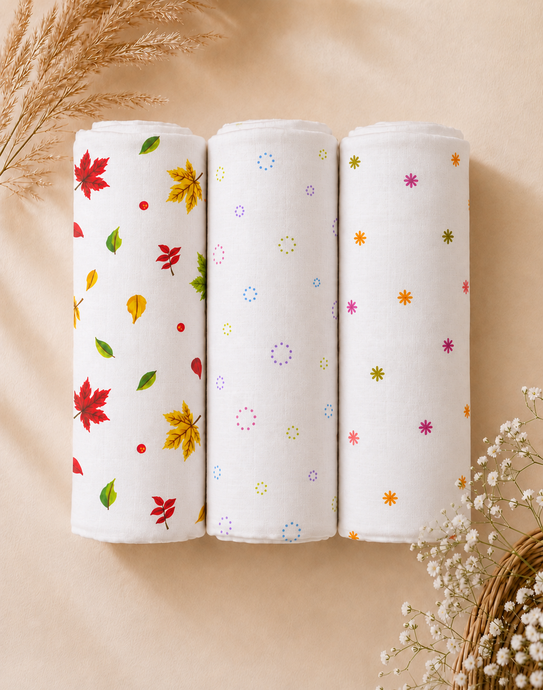 Embrace | Organic Muslin Baby Swaddle (GOTS Certified)