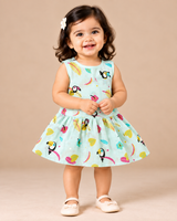 Elorie | Cotton Muslin Mixed Frock (Any Designs)