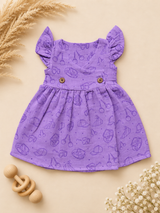 Viola cross | Crinkled Muslin Crossover Baby Frock