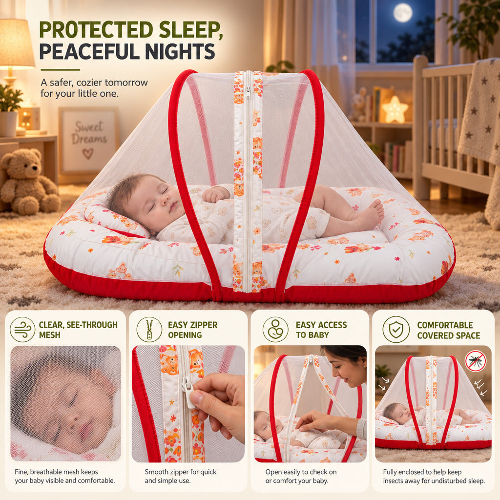 Dream Nest | Baby Bed With Mosquito Net